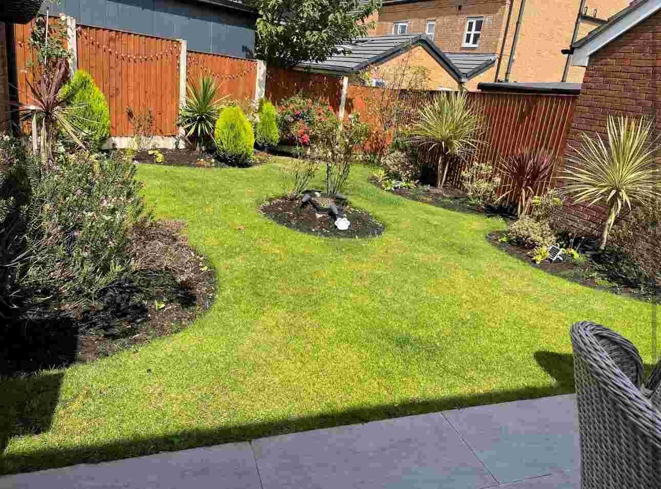 Residential artificial grass installation