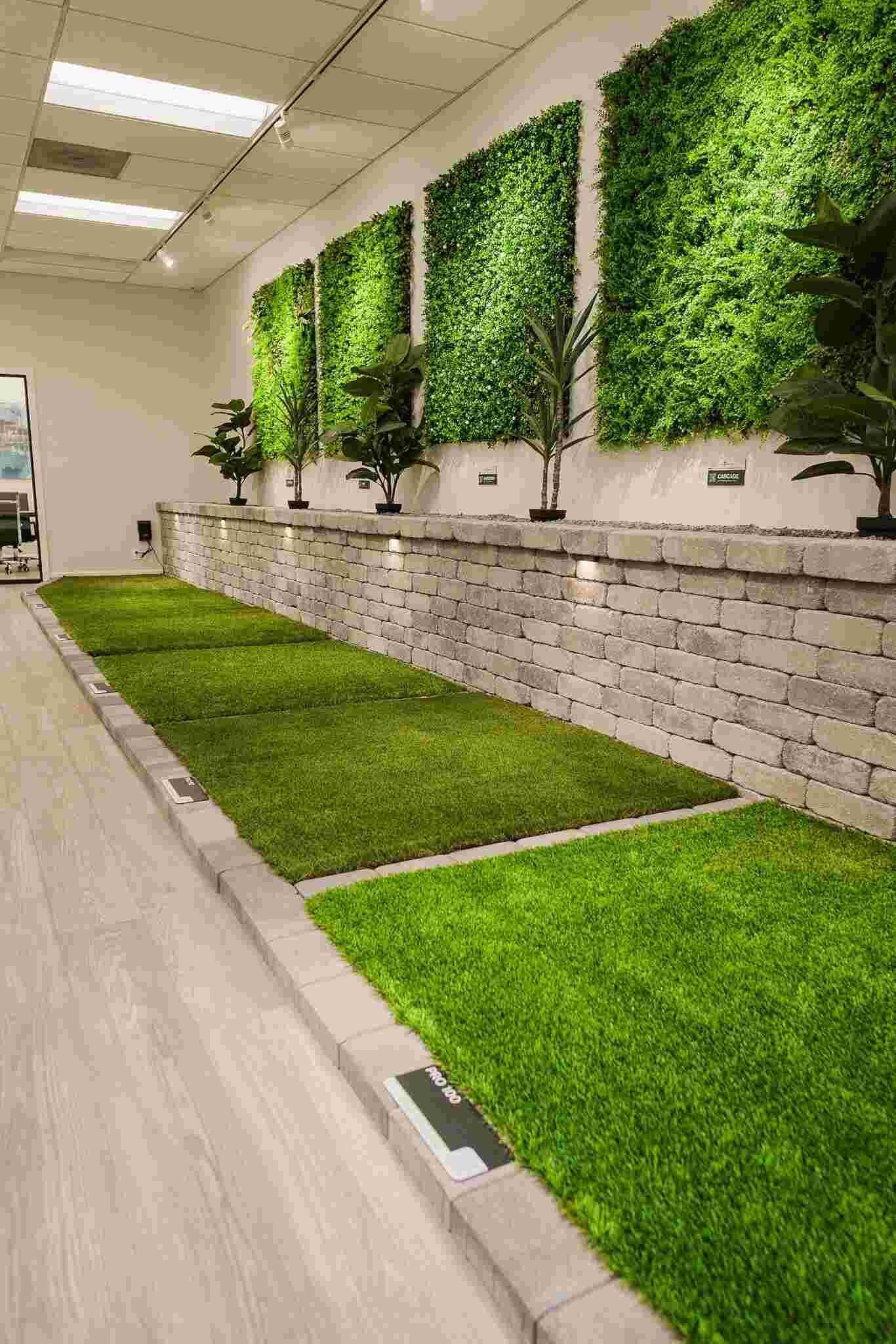 Pool deck artificial grass